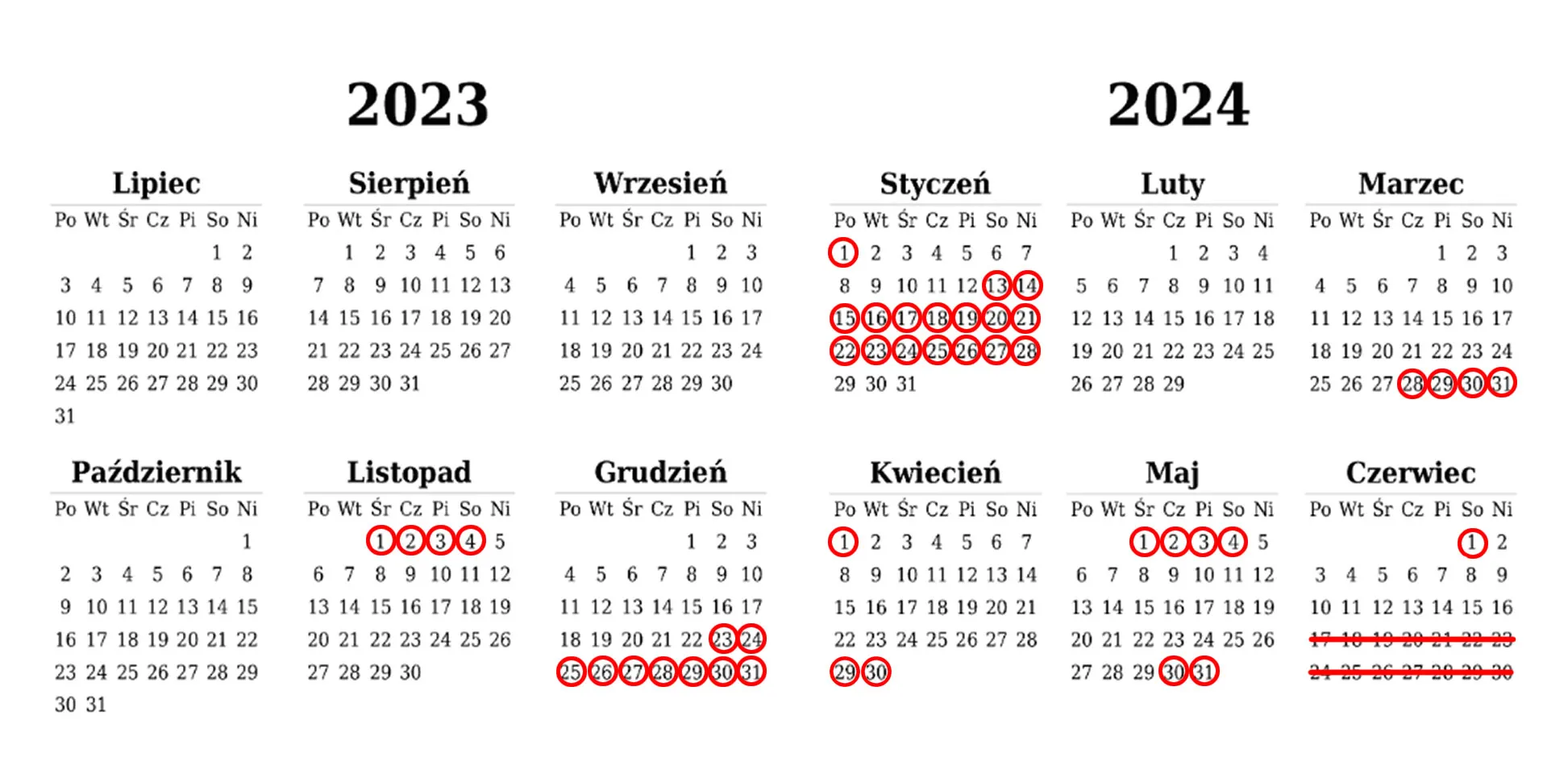 kalendarium 2023/24